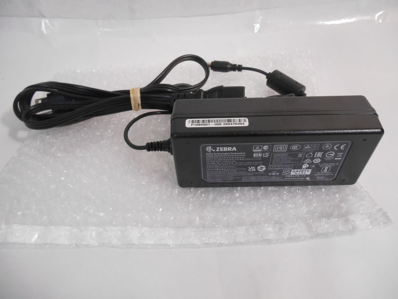 OEM Zebra 50W AC Adapter 24V 2.09A SAWA-74-20924A P1086001-006 Power Supply