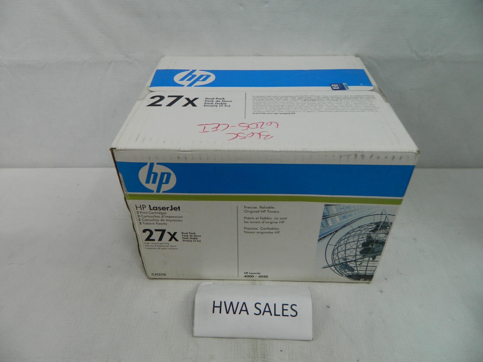 Gen HP 27X C4127D Dual Pack Black Toner Cartridges 4000 4050 NEW OEM  SEALED BOX
