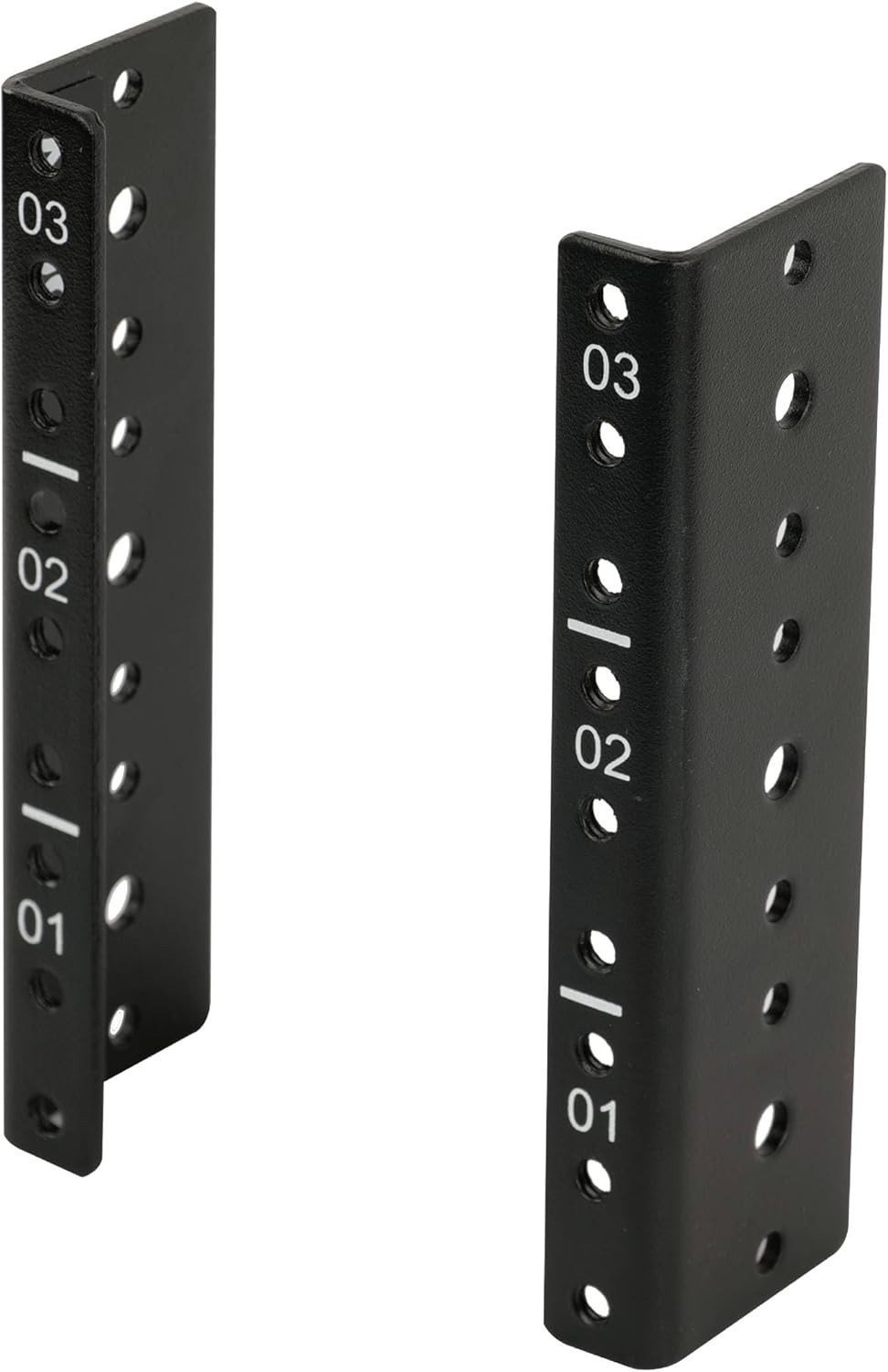 3U Vertical Rack Rail Pair Kit DIY Rack Rails Kit 12-24 Screws Included to Mo...
