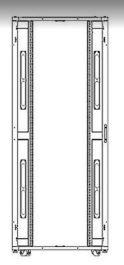 Liebert by Vertiv 48U Vertical Filler Panel Kit for 31.4" wide DCF 546281G1L