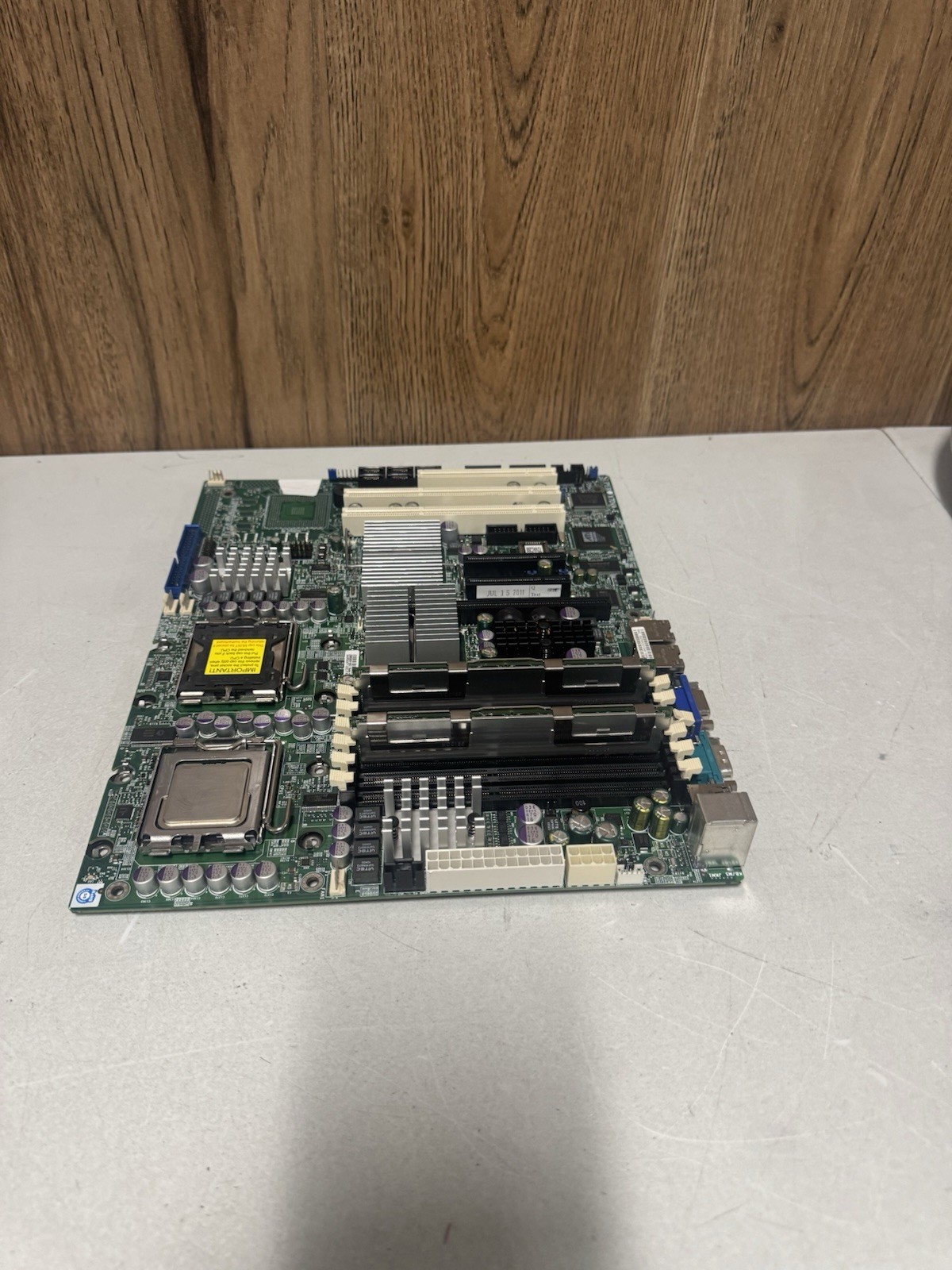 Supermicro X7DVA-E Dual LGA771 Server Motherboard w/ CPU & RAM Untested