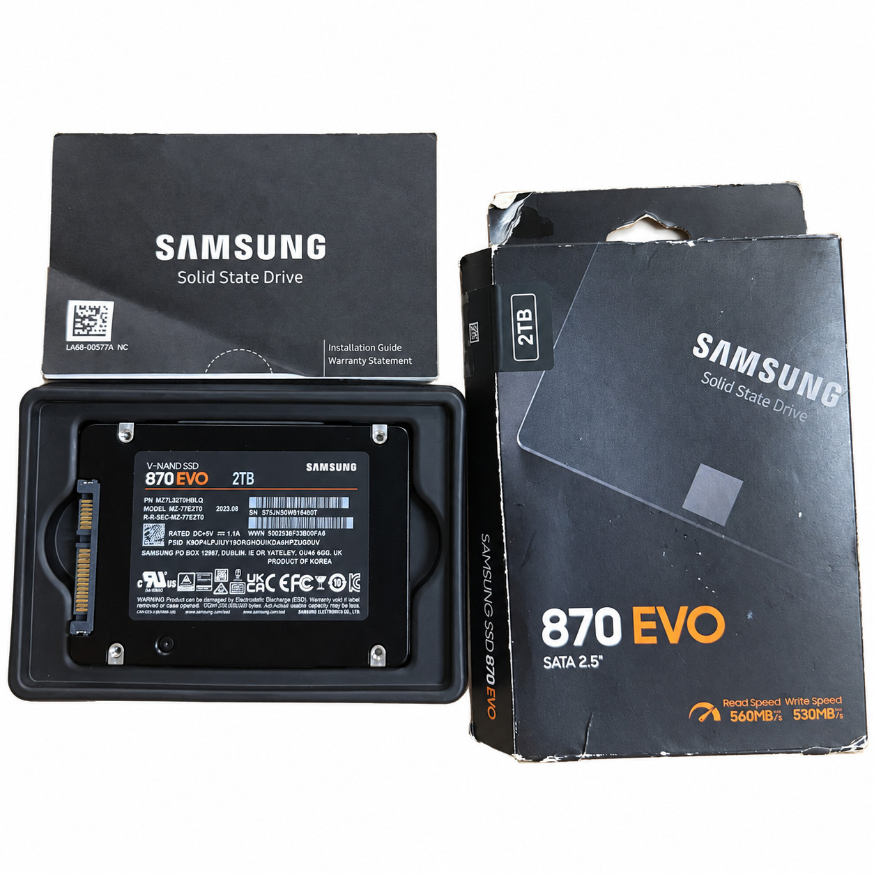 Samsung 870 EVO 2TB 2.5" SATA III Internal SSD - (MZ-77E2T0B/AM)