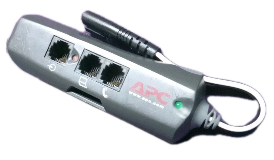 APC PNOTEPRO3 Mobile Power Surge Protector Prong Phone Line for Notebook Laptop
