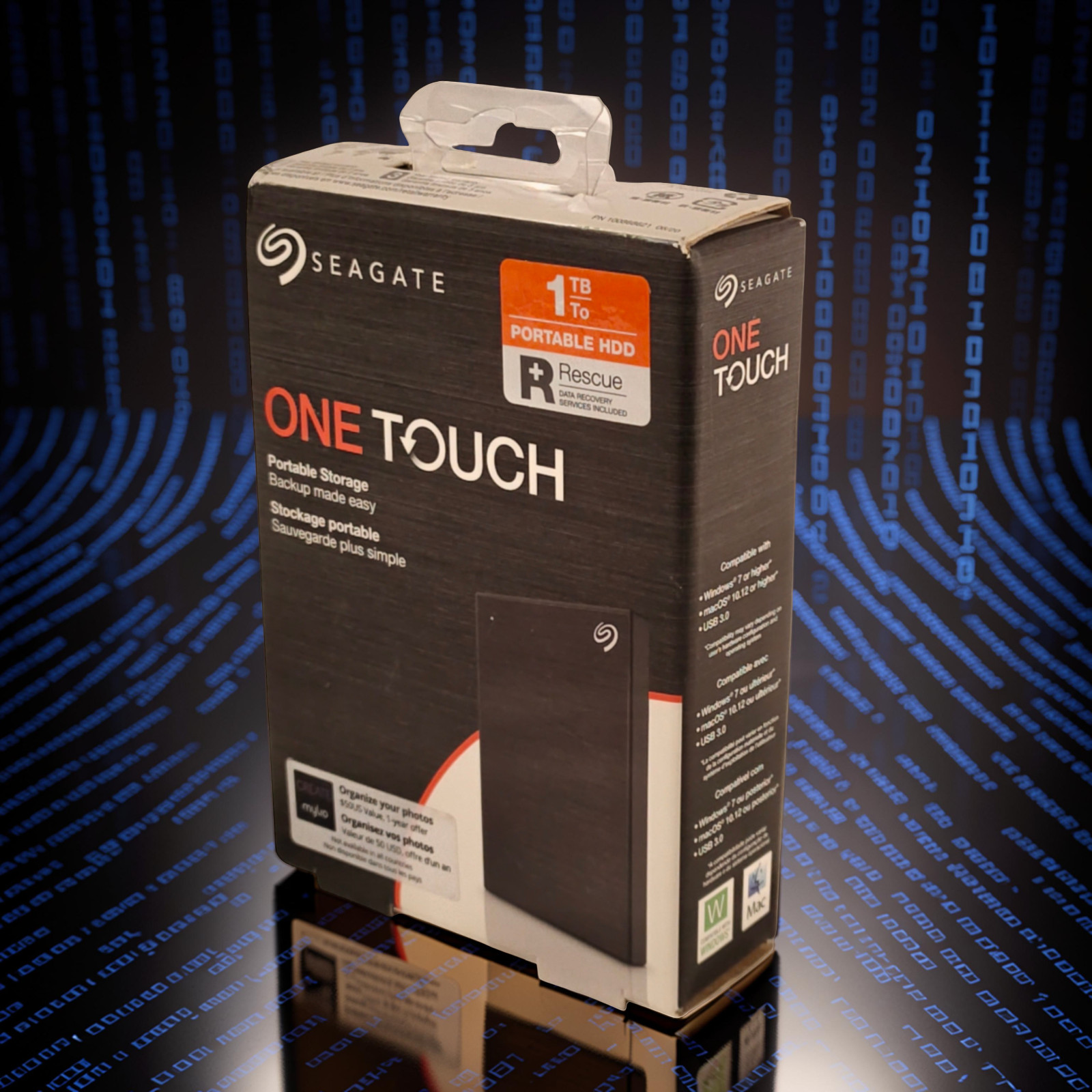 Seagate One Touch 1TB Portable External HDD USB 3.0 STKB1000400 Sealed