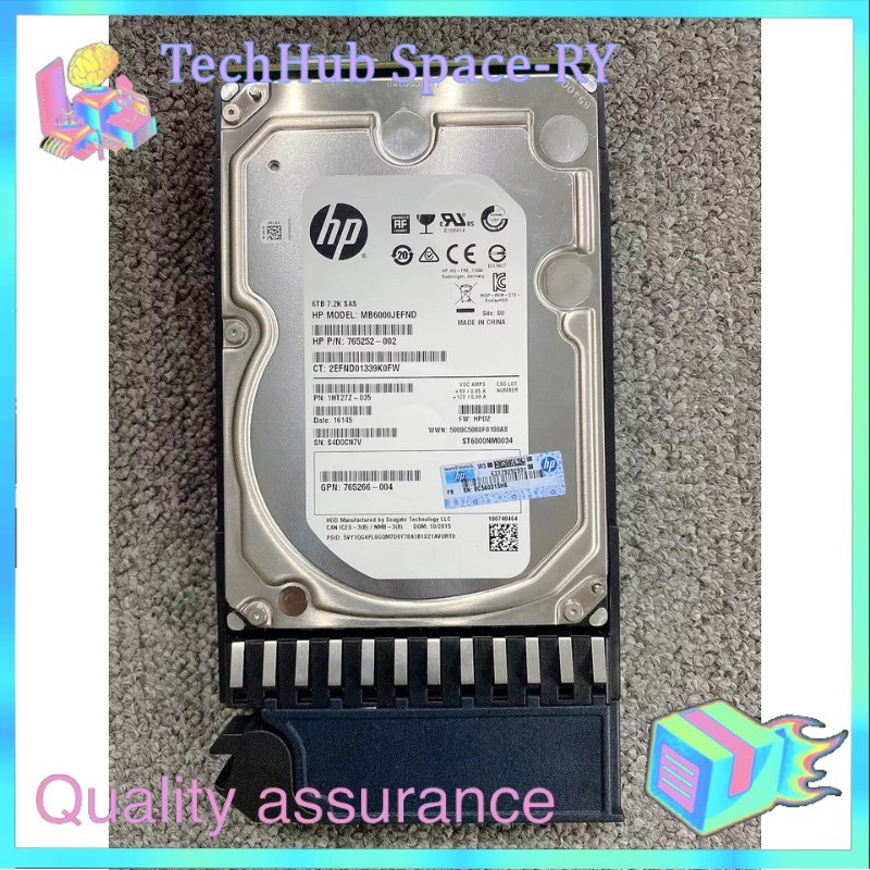 NEW HPE MSA J9F43A 787643-001 3.5" 6TB SAS 12G 7.2K LFF HDD Hard Drive