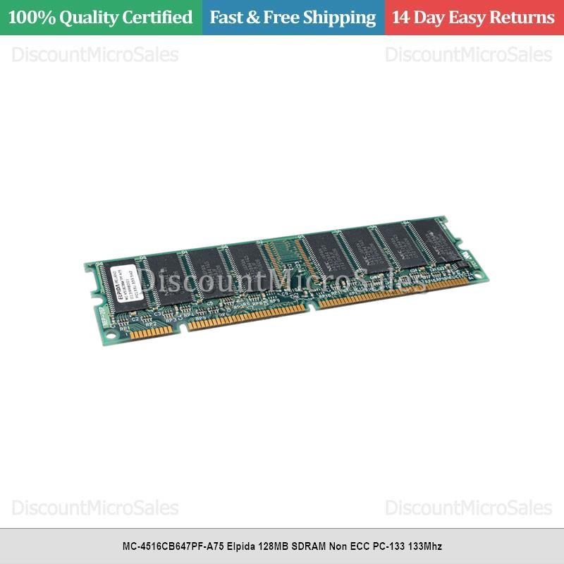 MC-4516CB647PF-A75 Elpida 128MB SDRAM Non ECC PC-133 133Mhz