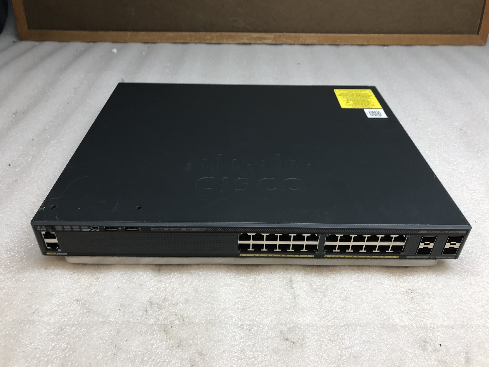Cisco WS-C2960S-48FPS-L 48 Port PoE+ Gigabit Network Switch RACK EARS