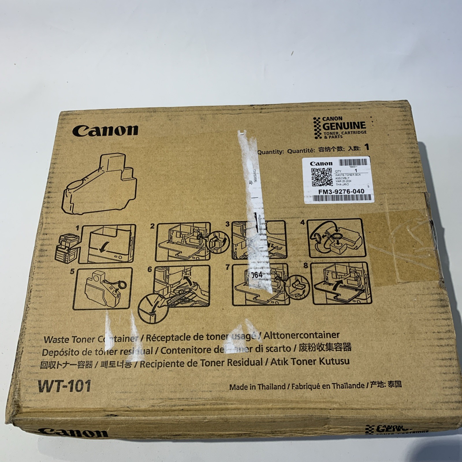 Genuine Canon WT101(FM39276000/FM39276030)Waste Toner - NEW SEALED