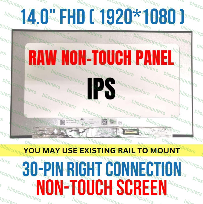 14" FHD IPS LCD Screen Display Nv140fhm-n4f Nv140fhm-n65 Nv140fhm-n4n Boe091d
