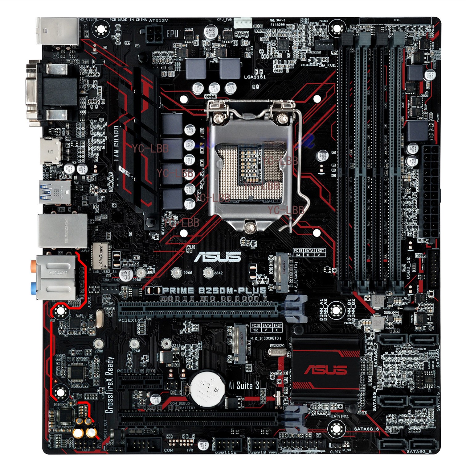 Asus PRIME B250M-PLUS LGA 1151 Motherboard Intel B250 DDR4 DIMM USB3.1 Micro ATX