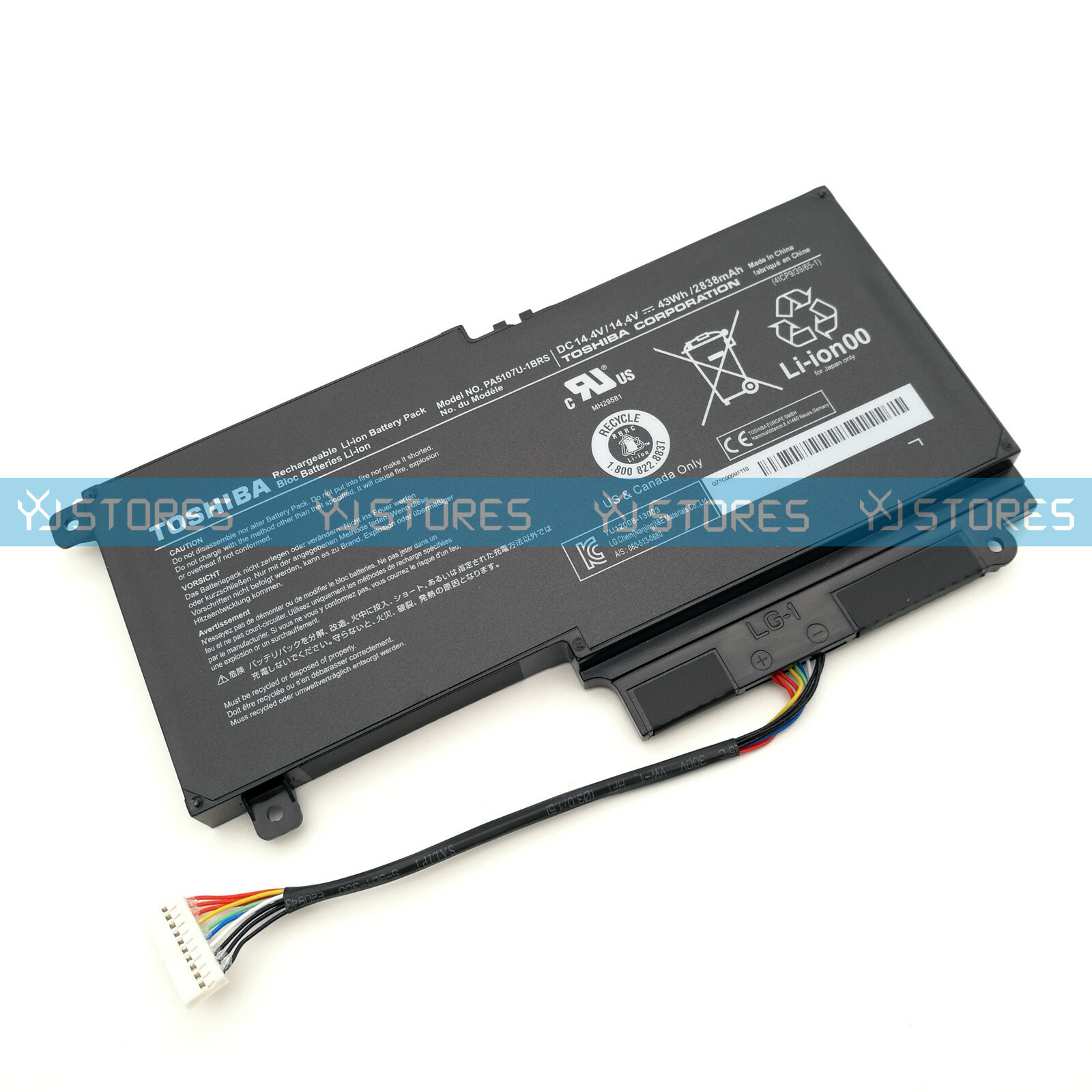 Genuine PA5107U-1BRS Battery for Toshiba Satellite P50-A P55 L50 L55 S55t L45D