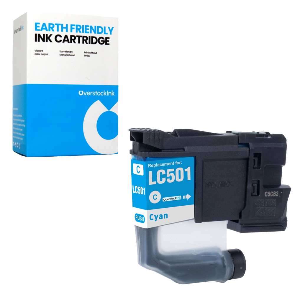 OSI Compatible 1-Pack LC501 Cyan Ink Cartridge fits Brother MFC-J1260DW J1410DW