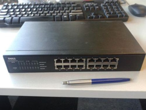 Dell PowerConnect 2216 16-Port Fast Ethernet Switch WJ756 16x10/100