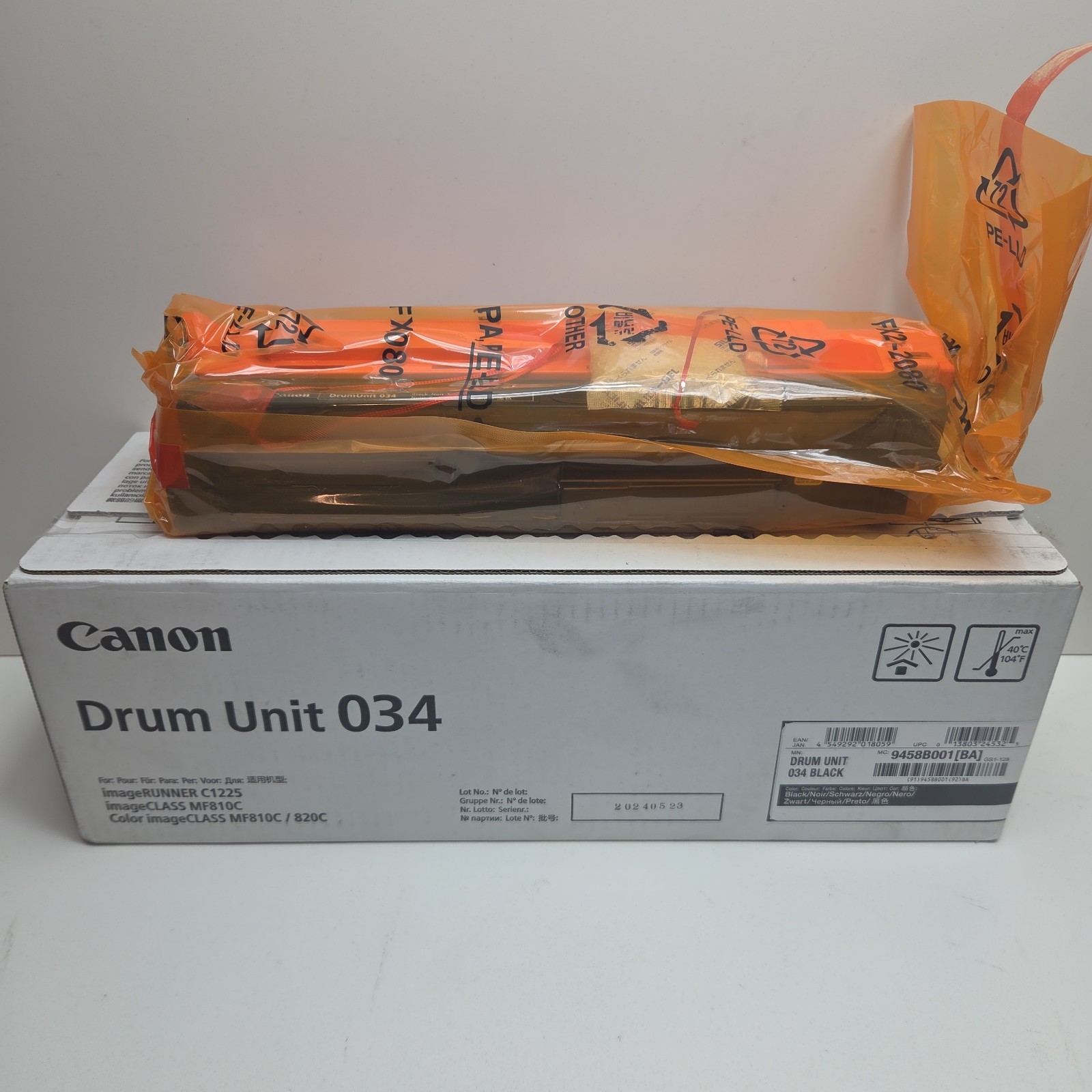 GENUINE - CANON 034 DRUM UNIT - 9458B001 OPEN BAG