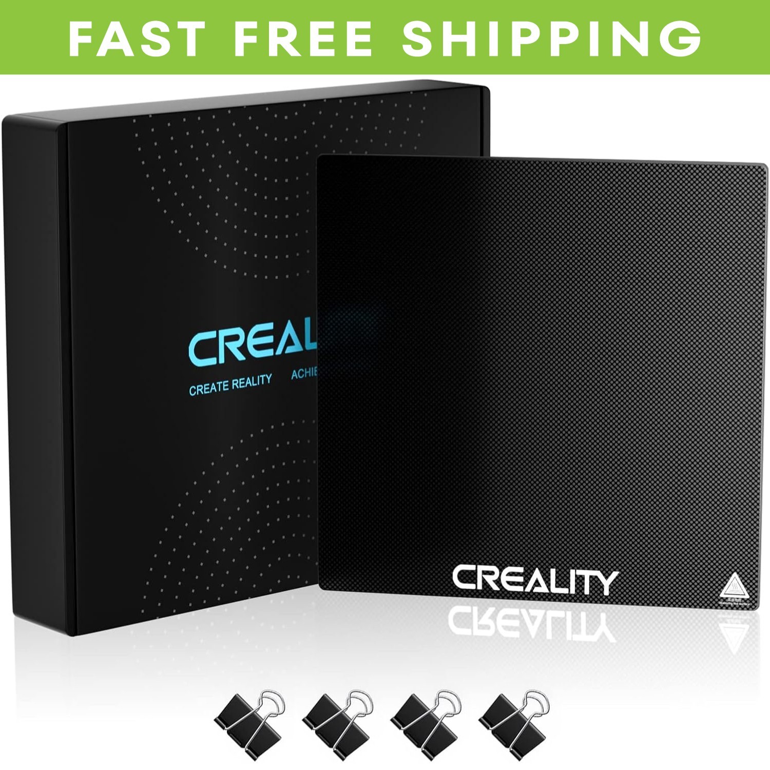 Creality Ender 3 Glass Bed Upgraded 3D Printer Tempered Glass Plate Build - New