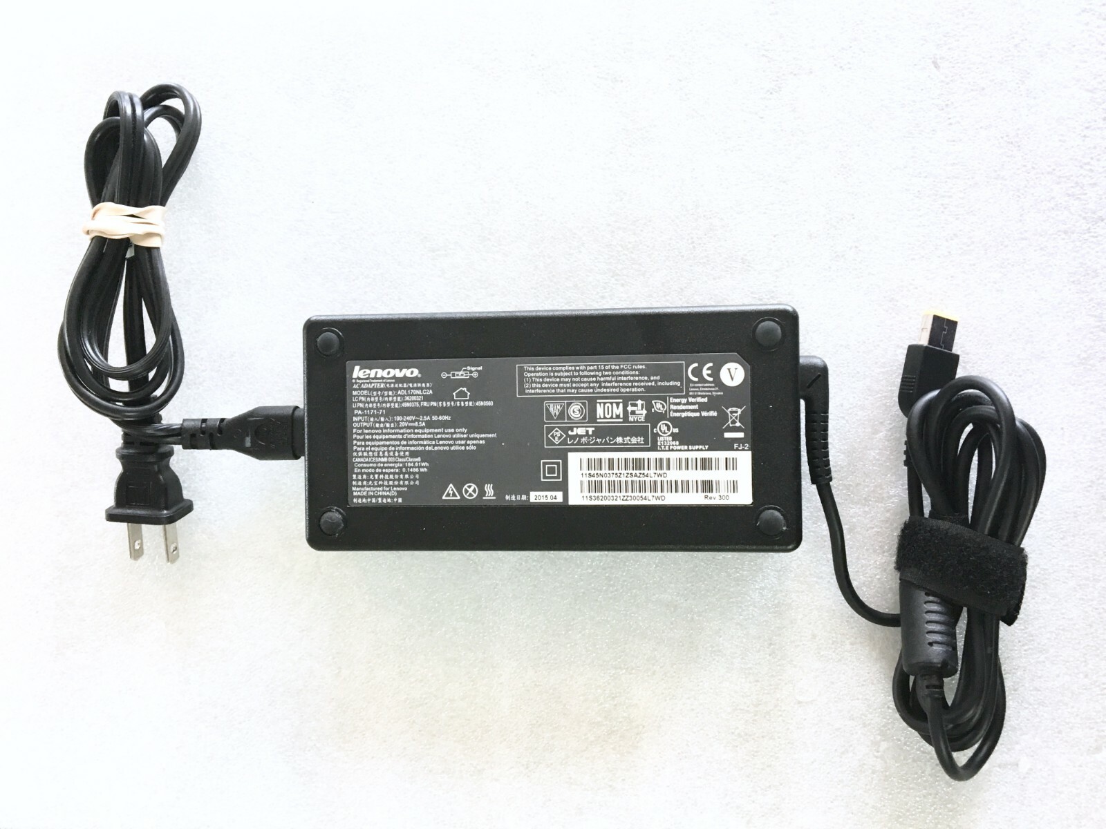 Genuine Lenovo 170W 20V AC Adaptor for Lenovo T440 T540p W540 W541 mixed models