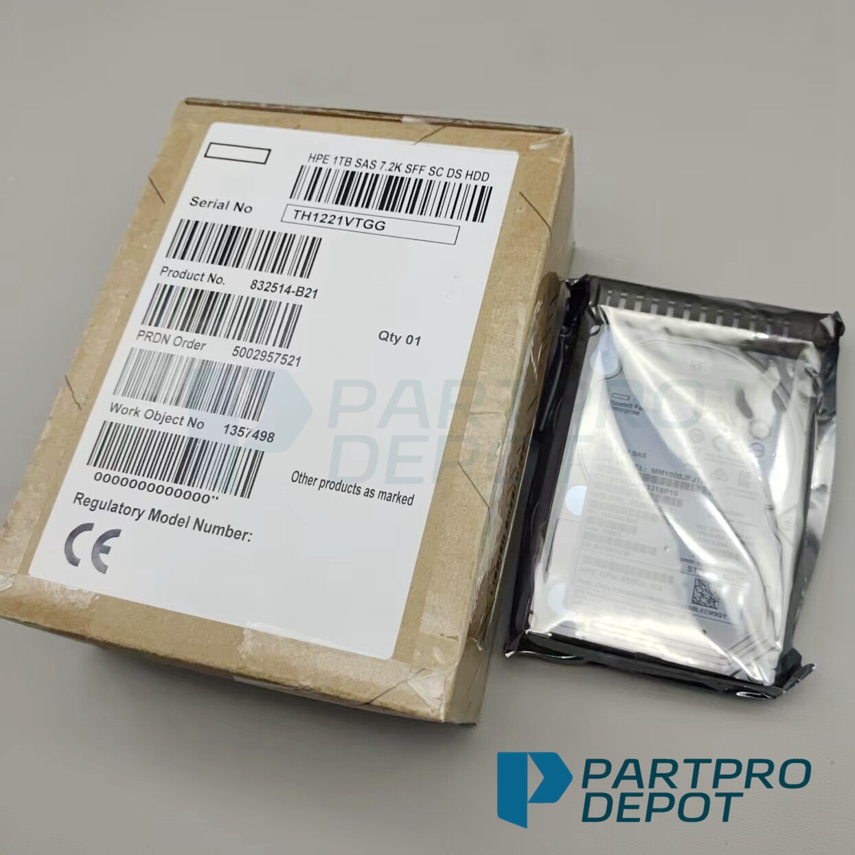 New HPE 1TB 7.2K 12G SFF 2.5" SAS SC HARD DRIVE G9 G8 HDD 832514-B21 832984-001