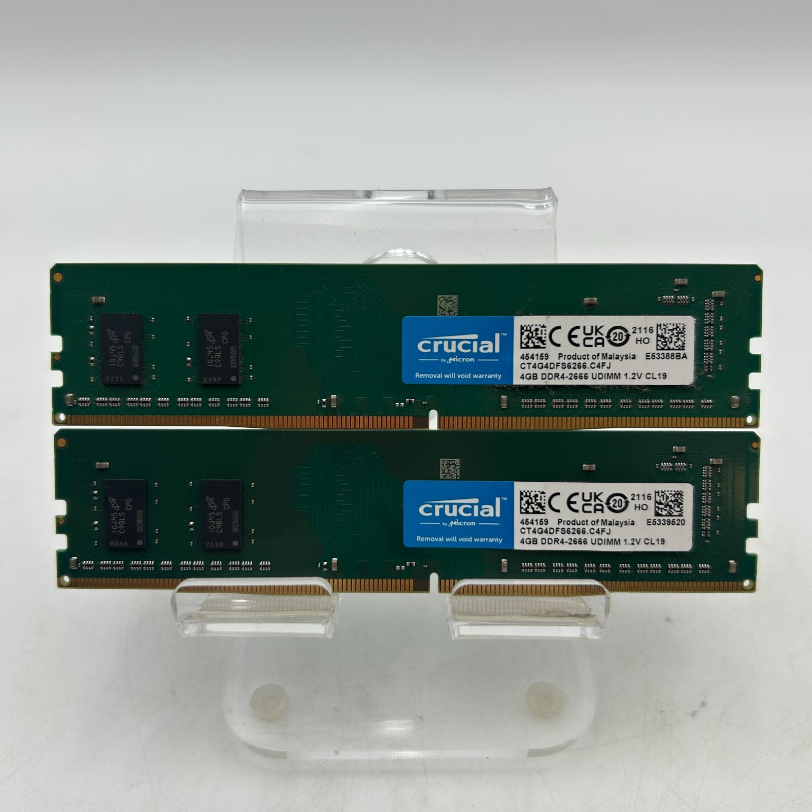 Crucial OEM 8GB (2x4GB) DDR4 UDIMM 2666 MHz Desktop RAM CT4G4DFS6266 - Tested