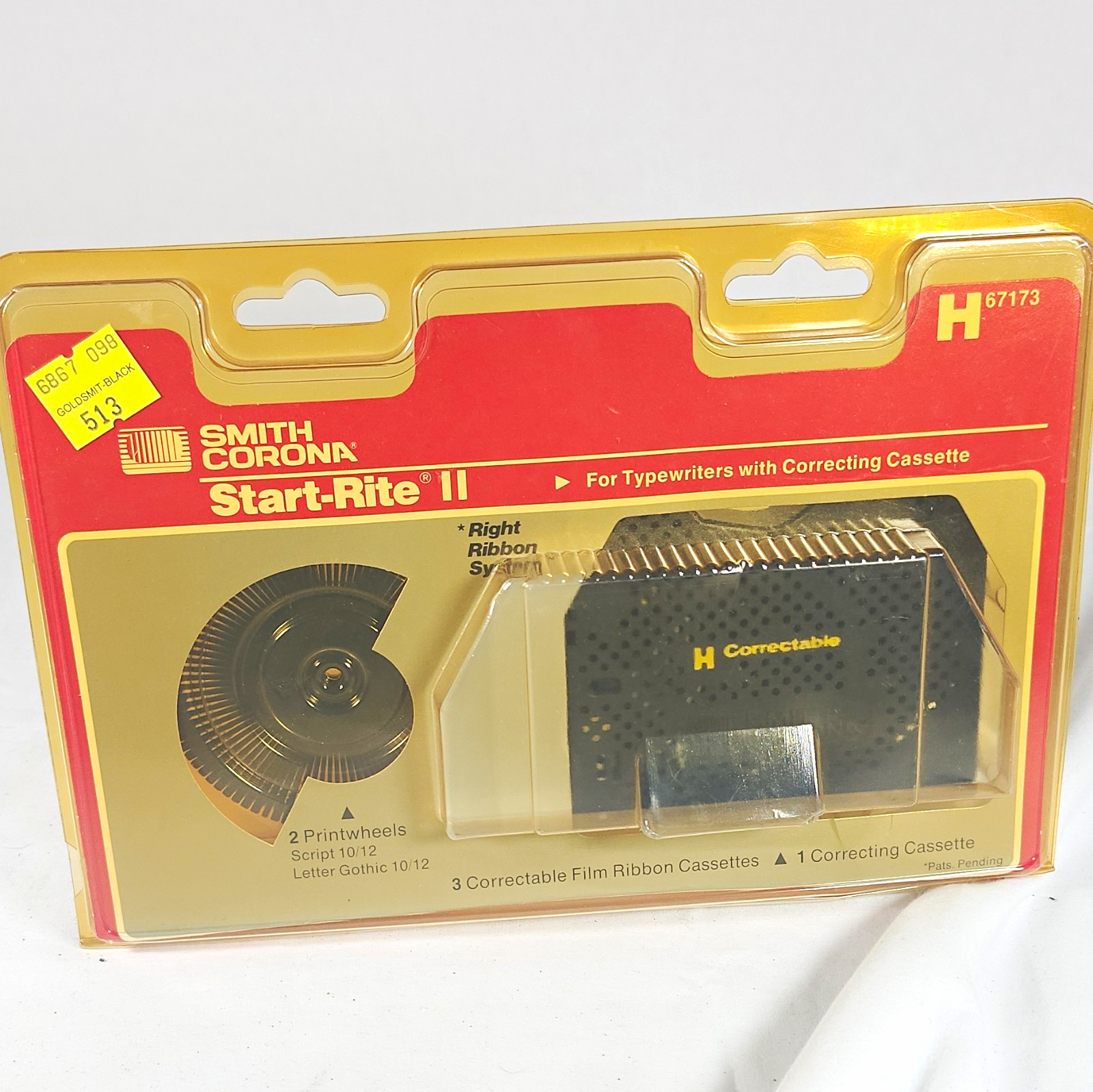 Smith Corona Start-Rite II H67173 Typewriter Ribbon Printwheel Kit NOS Sealed