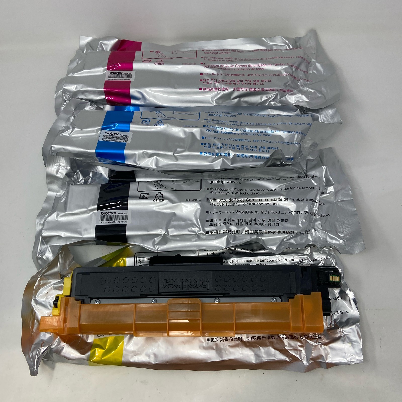 Brother TN223 Genuine Toner 3-Pack Cyan/Magenta/Yellow (CMY)