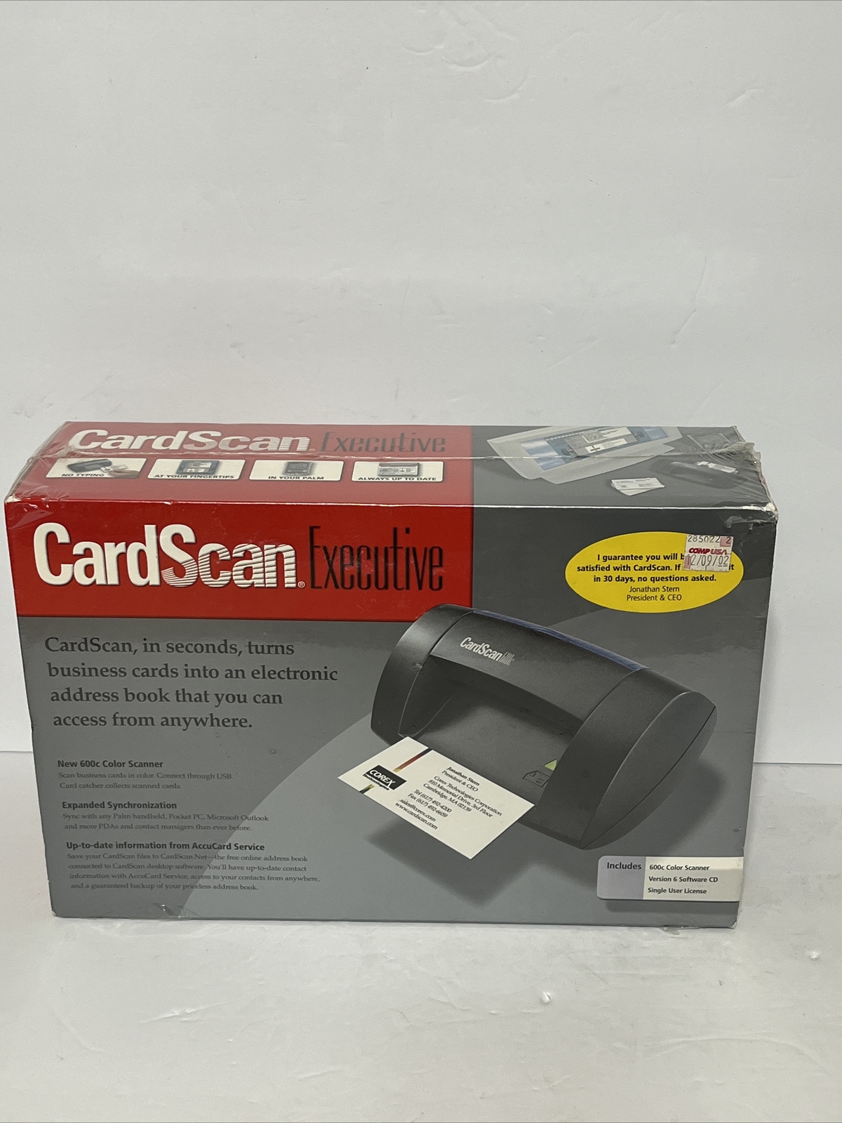 Corex CardScan Executive 600c Color Business Card Scanner Windows CS-A06060-DOM