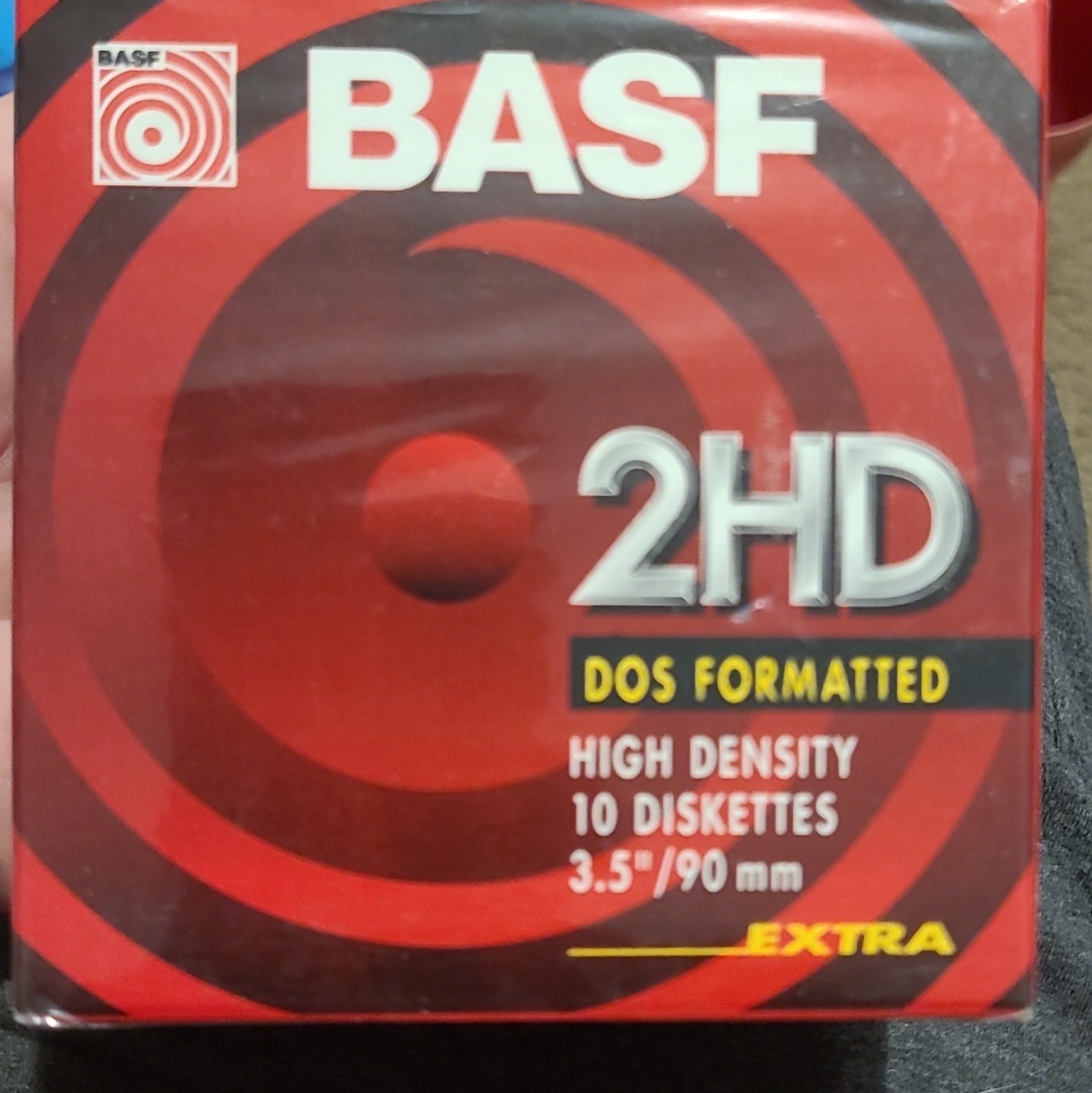 10 pack Diskettes 3.5" BASF 2HD DOS High Density Diskettes NEW 