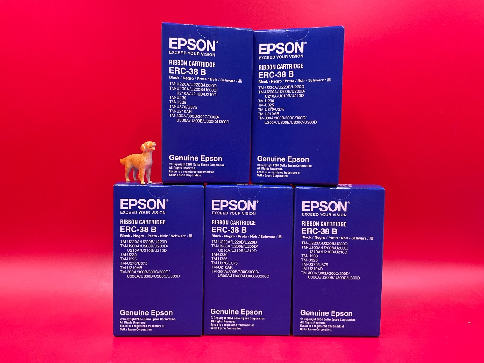 Epson Black Ribbon Cartridge ERC-38B ❤️️  ✅  ❤️️ NEW Factory Sealed ❤️️  ✅  ❤️
