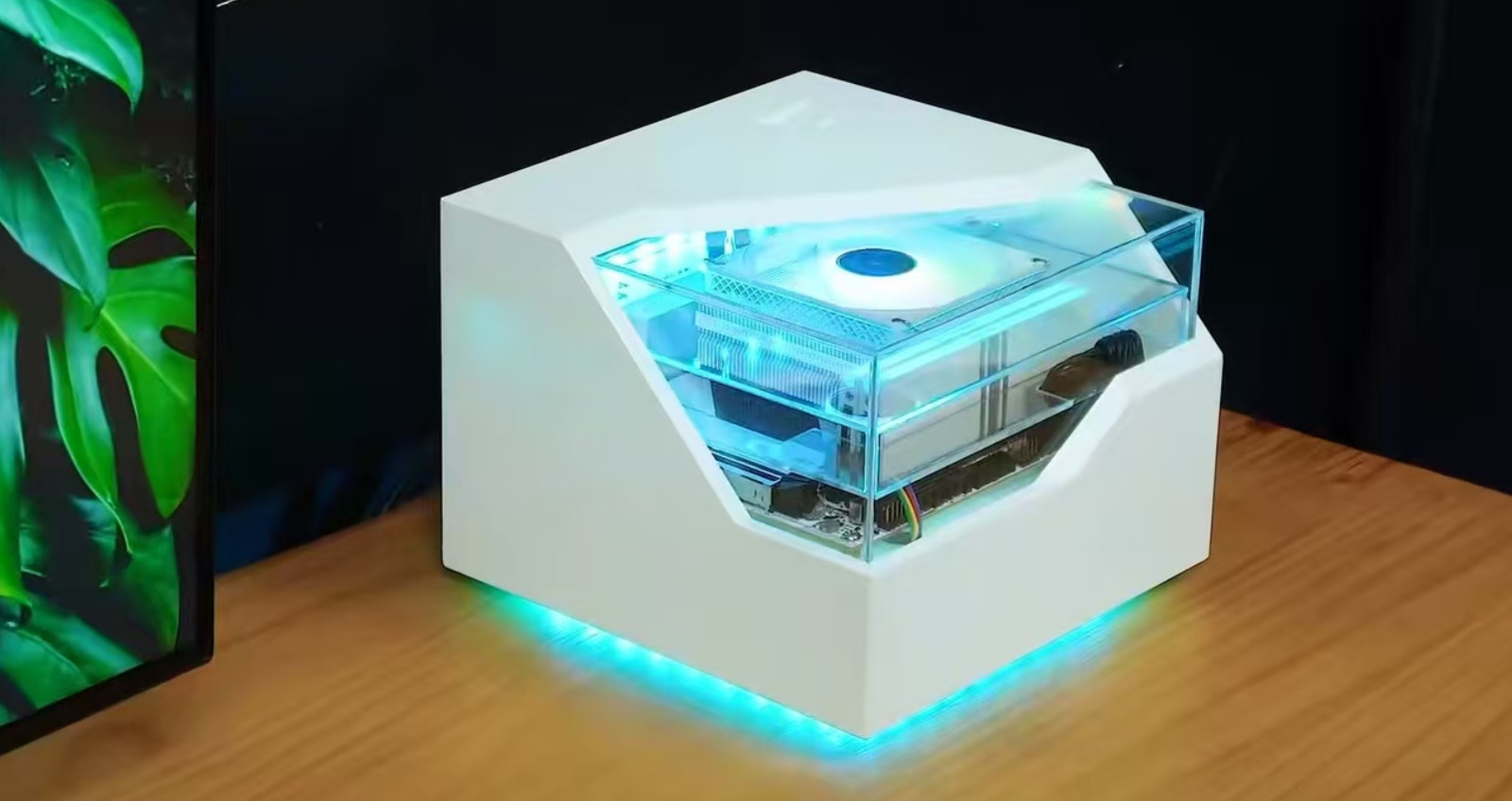 Unique ITX case, Computer Case, 3D print PC case, Desktop Accessoy, Clear Tower