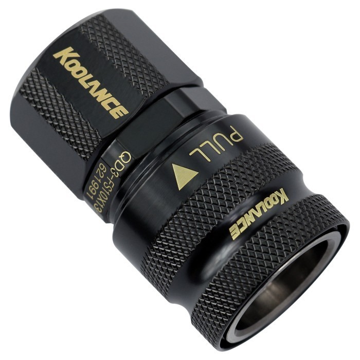 Koolance QD3 Female Quick Disconnect No-Spill Coupling Compression 10 X 13mm