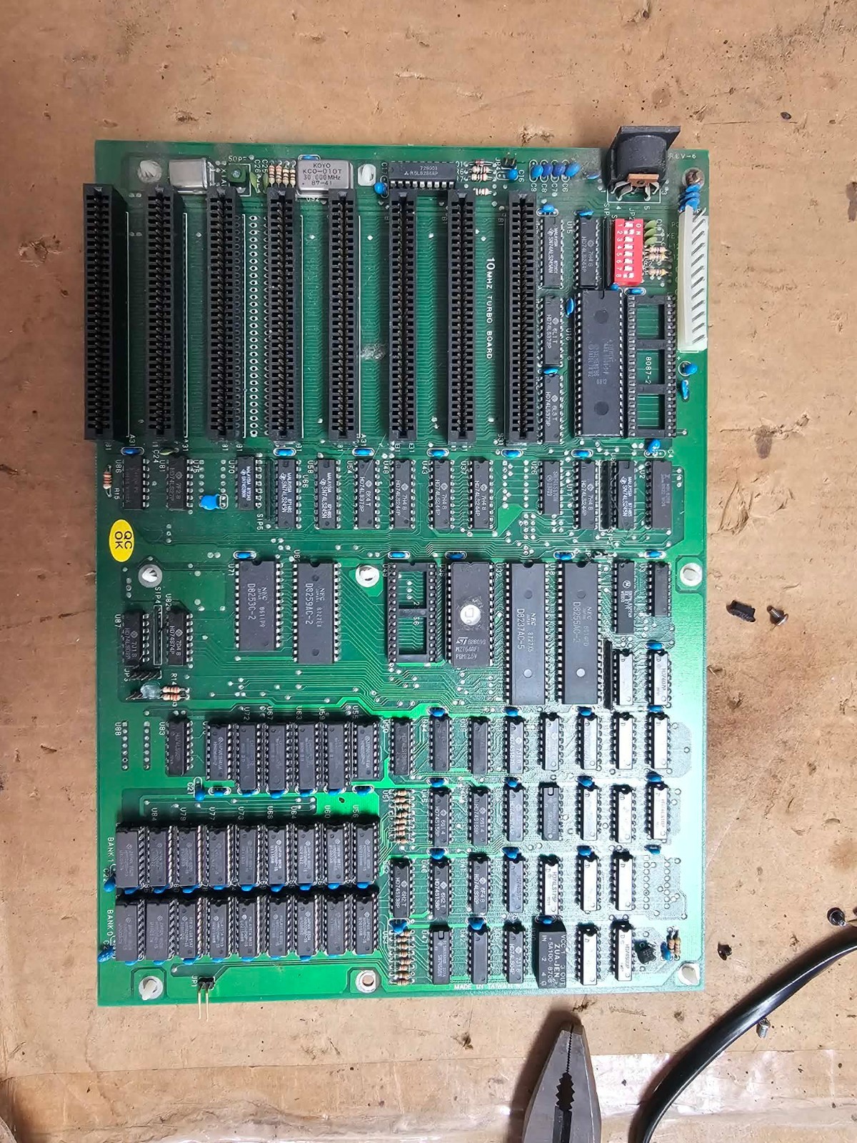 Retro IBM Clone 5150 Vintage DTK 10MHz Turbo XT Board PIM-TB10-Z Clean Tested