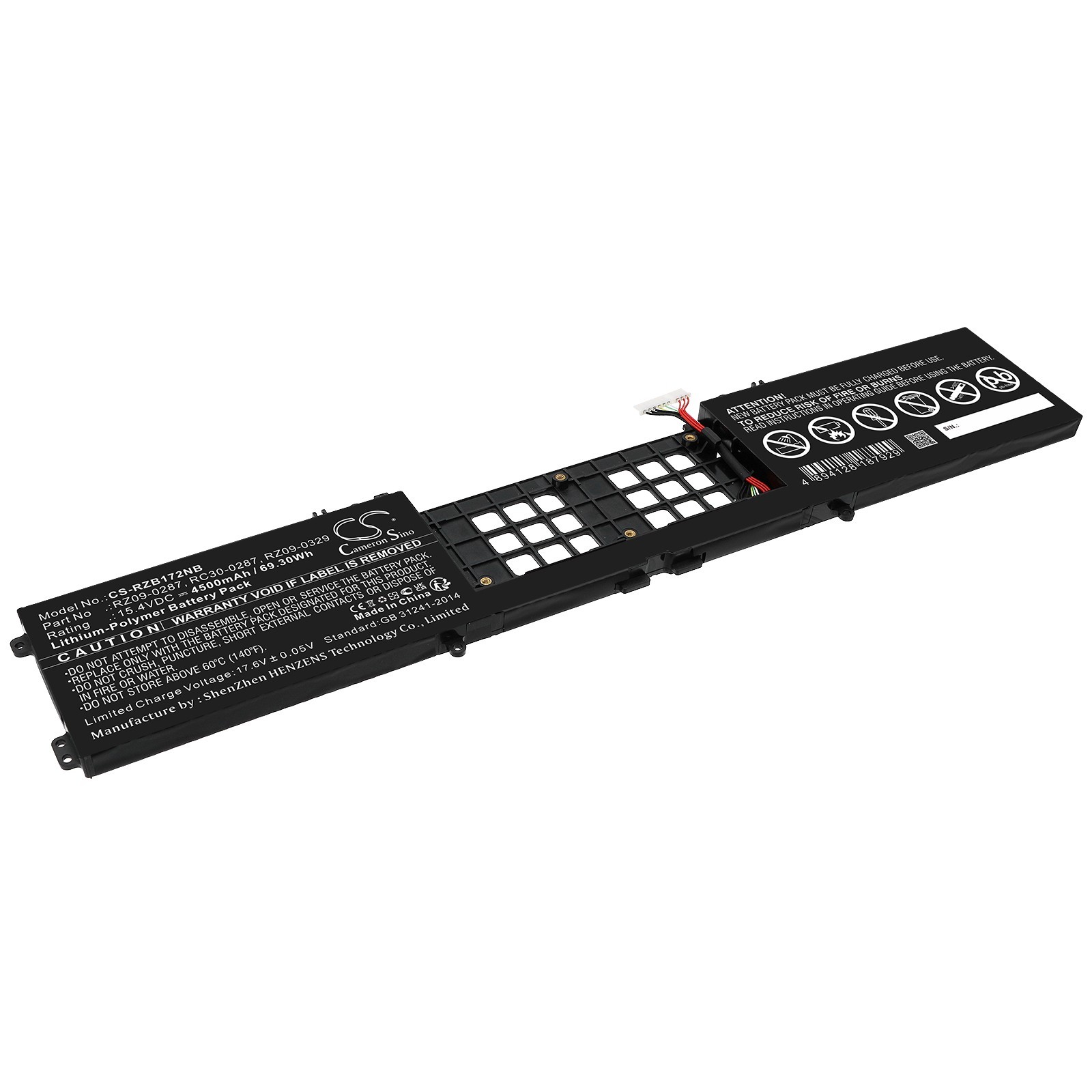 BATTERIE 4500mAh Type RZ09-0287 RC30-0287 RZ09-0329 For Razer Blade Pro 17 RZ09