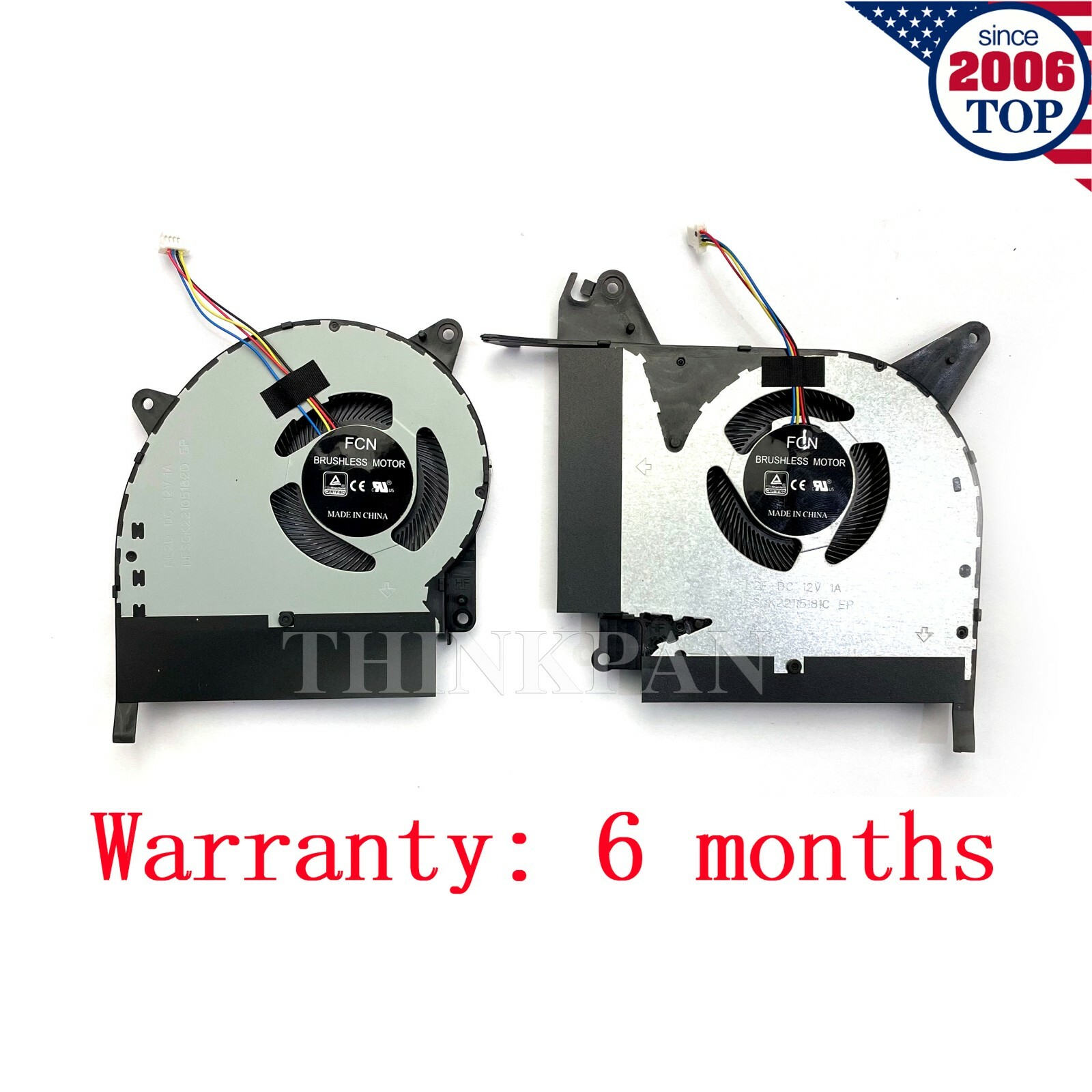 New CPU+GPU Cooling Fan For Asus ROG Strix RTX SCAR II GL704GW FL2D FL2F DC12V