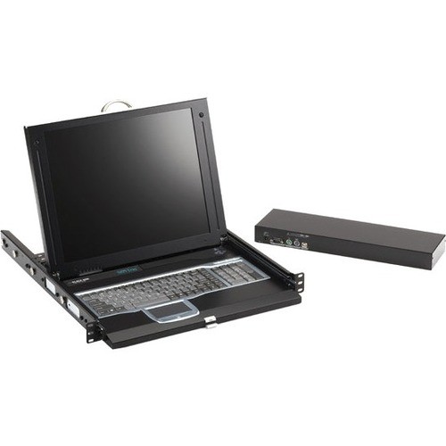 Black Box ServTray Complete- 17" - Single-Port KVM Module- DVI- VGA- PS/2 or USB