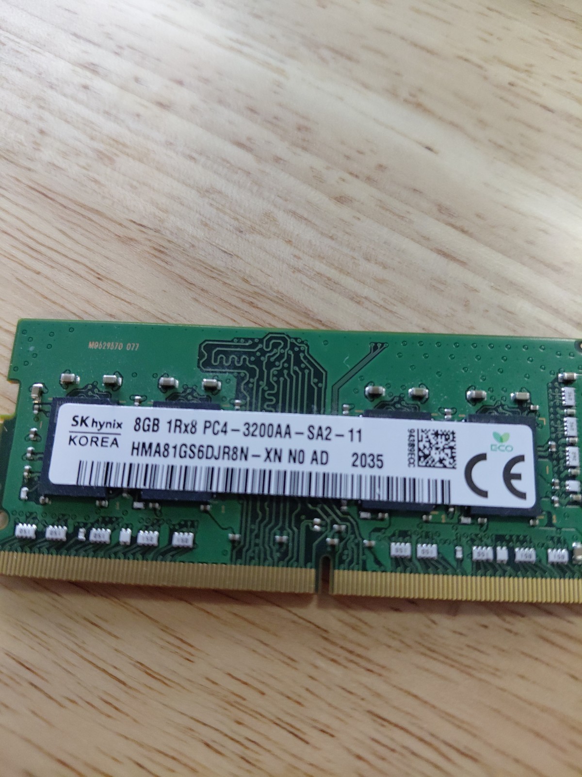 SKhynix 8GB DDR4 1Rx8 PC4-3200AA SO-DIMM Memory RAM HMA81GS6DJR8N-XN