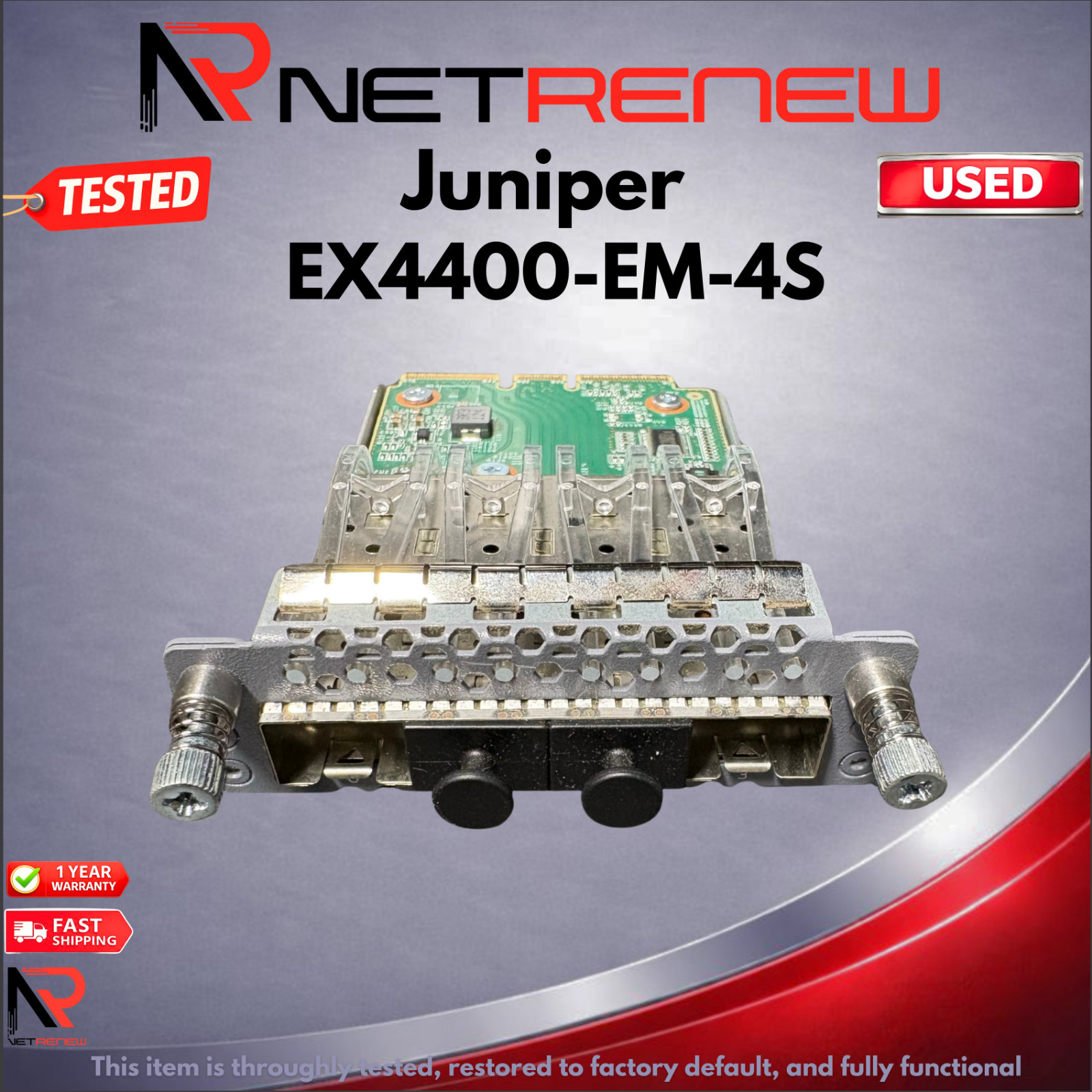 Juniper EX4400-EM-4S SFP+  4 Port