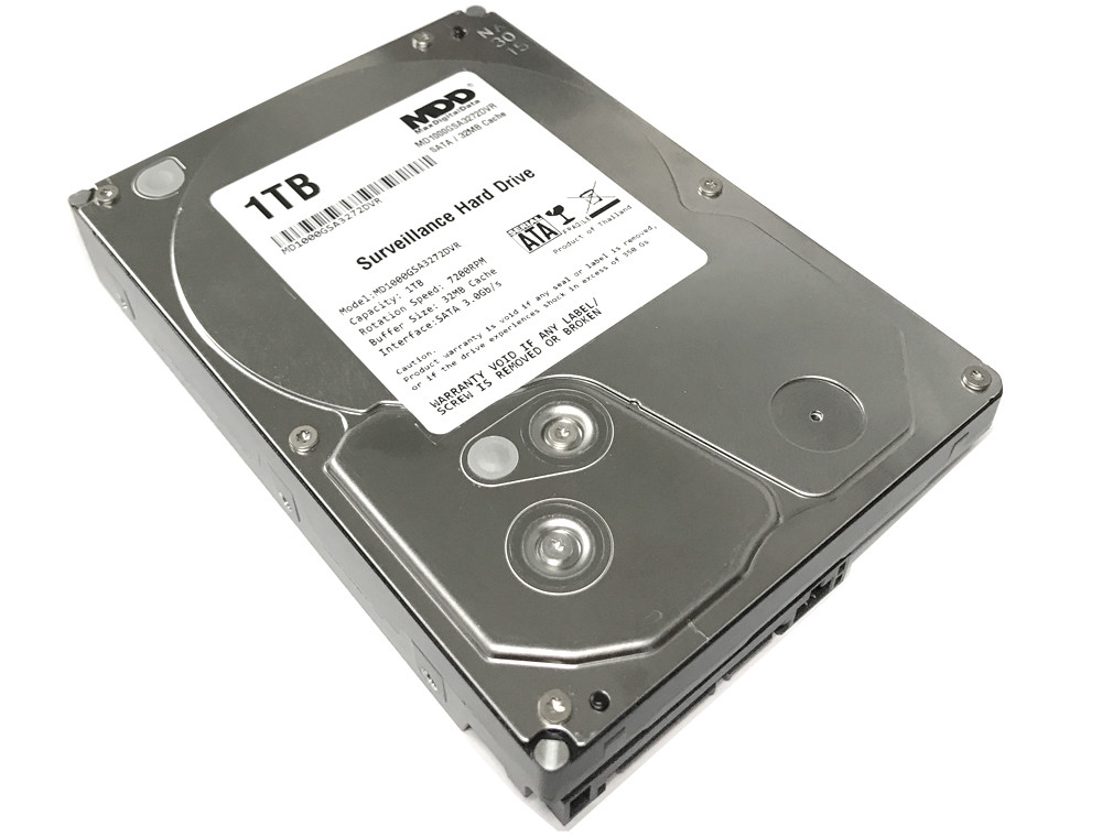 MDD 1TB 7200RPM SATA 3.5" Surveillance Hard Drive -CCTV DVR, Security System