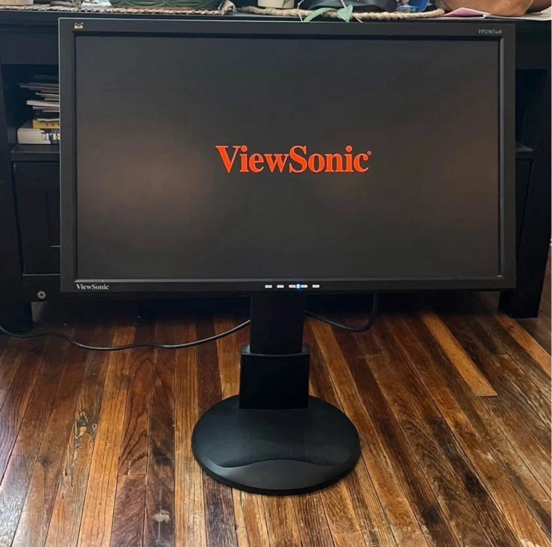 ViewSonic 23” LCD Monitor VP2365WB DVI VGA USB No Power Cable Retro Gaming