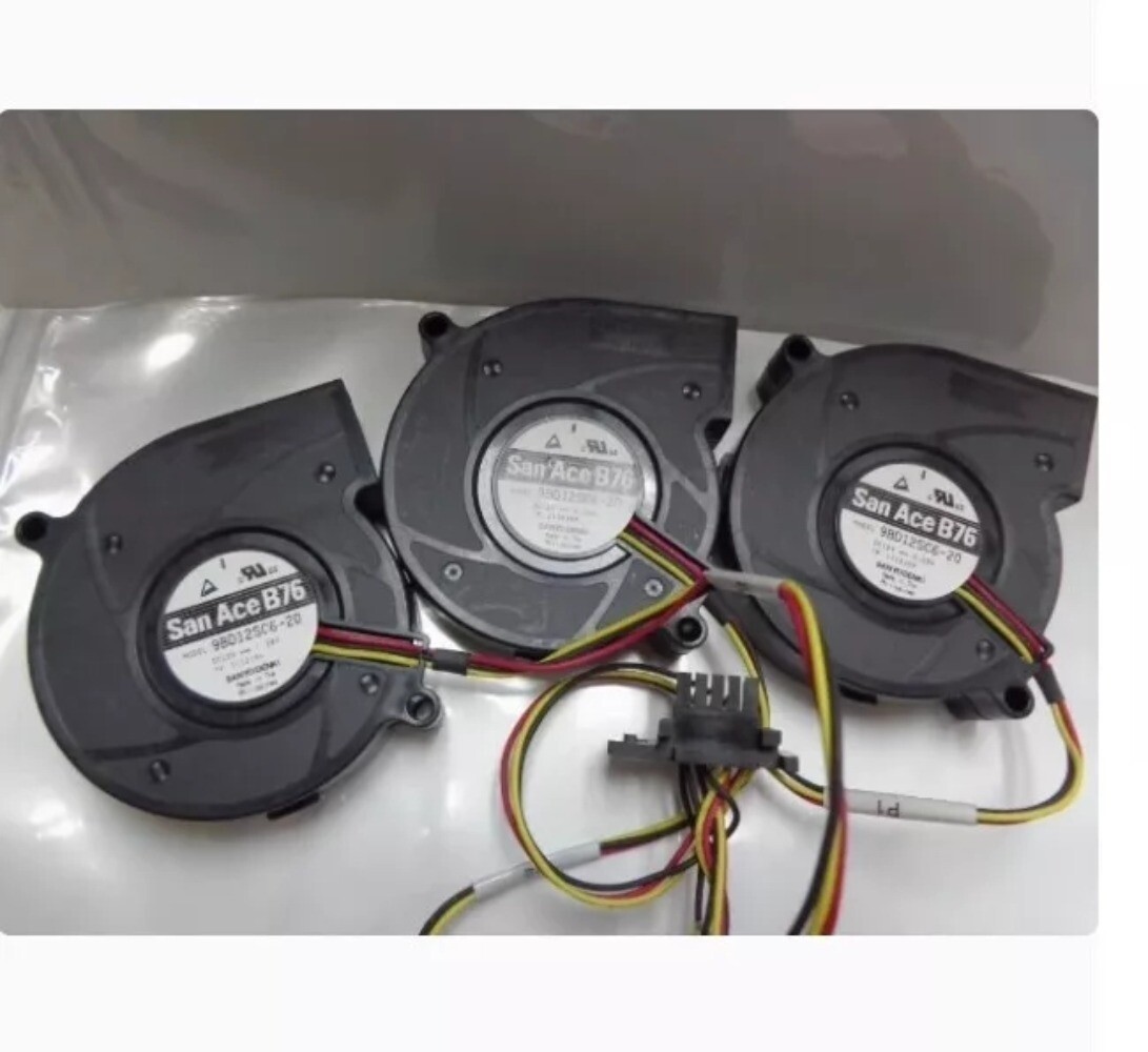 3pcs for SANYO Turbo Blower 9BD12SC6-20 12V 0.28A Cooling Fan 7CM 7520