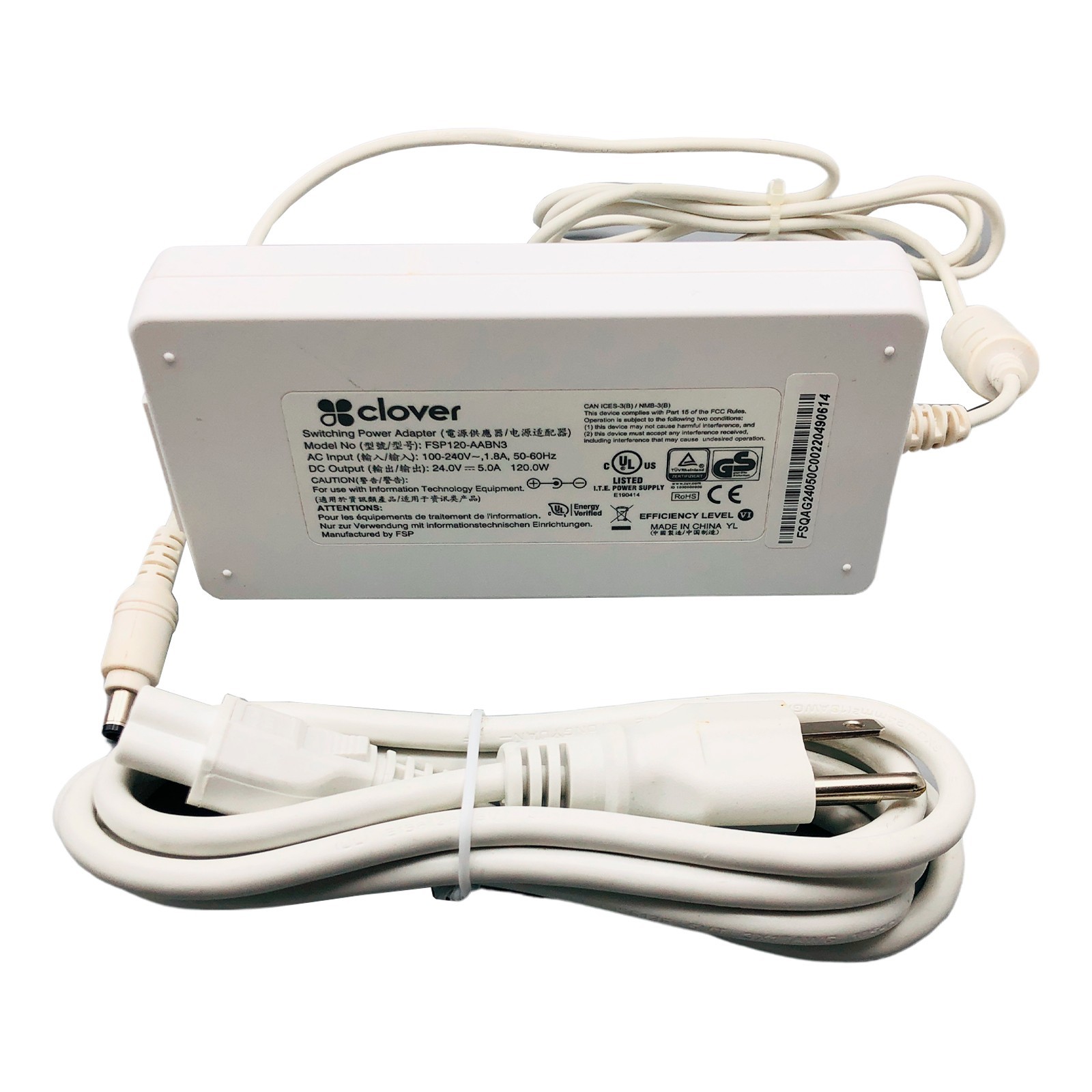 Original Clover FSP120-AABN3 AC Power Adapter 24V 5A 120W ITE Power Supply OEM