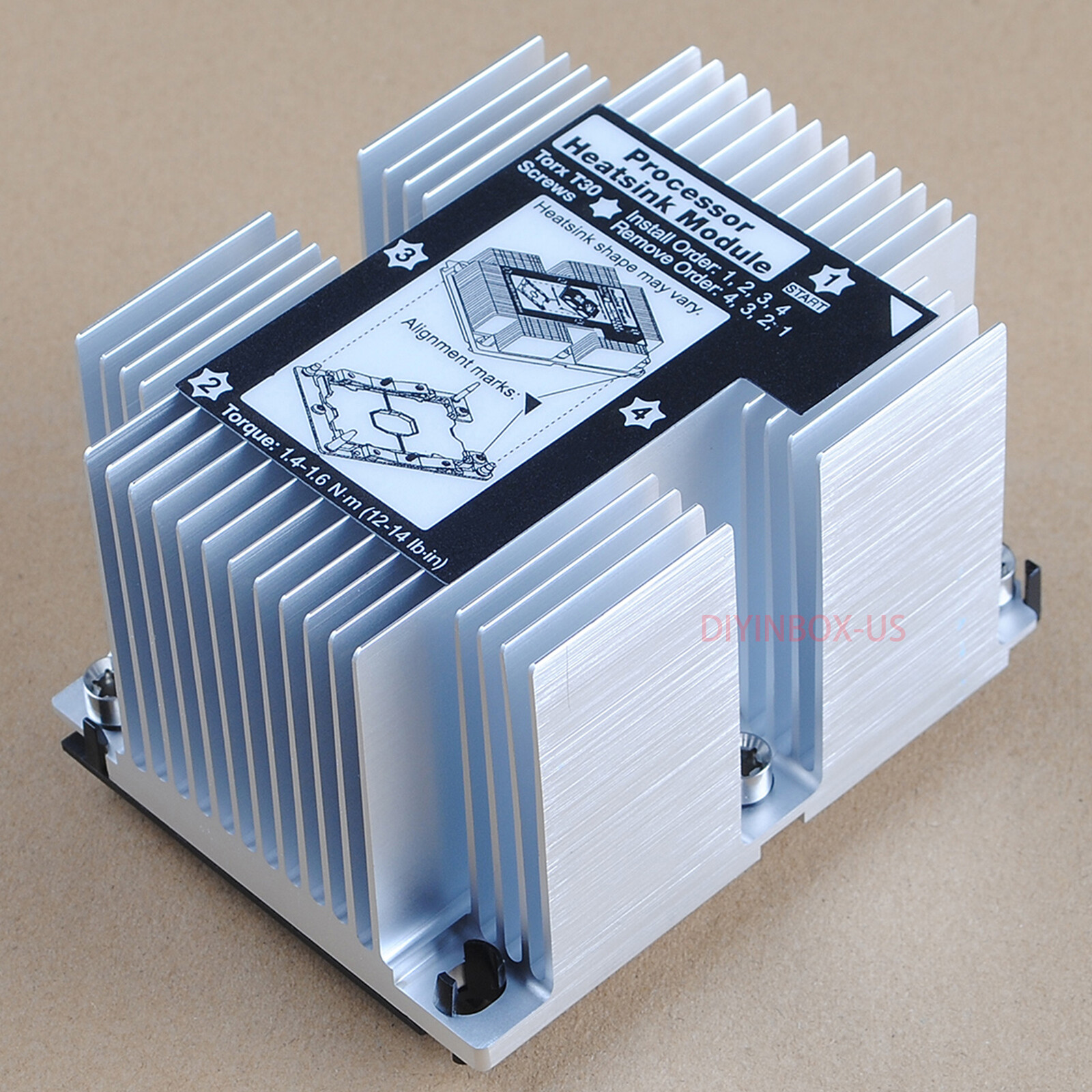 New Lenovo 01KP655 Heatsink for THINKSYSTEM SR550 / SR590 / SR650 / SR670 W/Cage