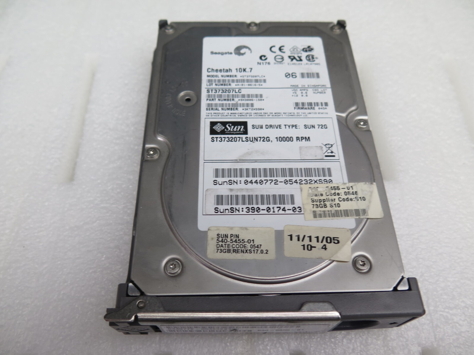 Sun Fire V240 V210 73GB 10K RPM U320 Hard Drive