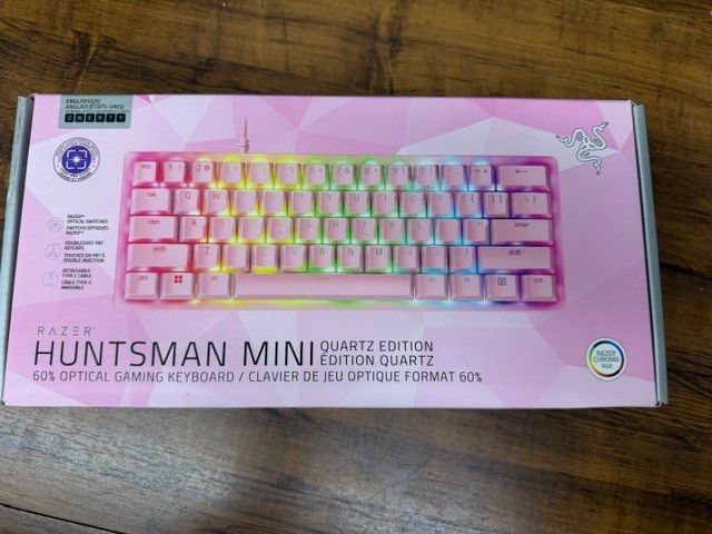 New Razer Huntsman Mini Quartz Edition Gaming Keyboard RZ03-03393500-R3U1