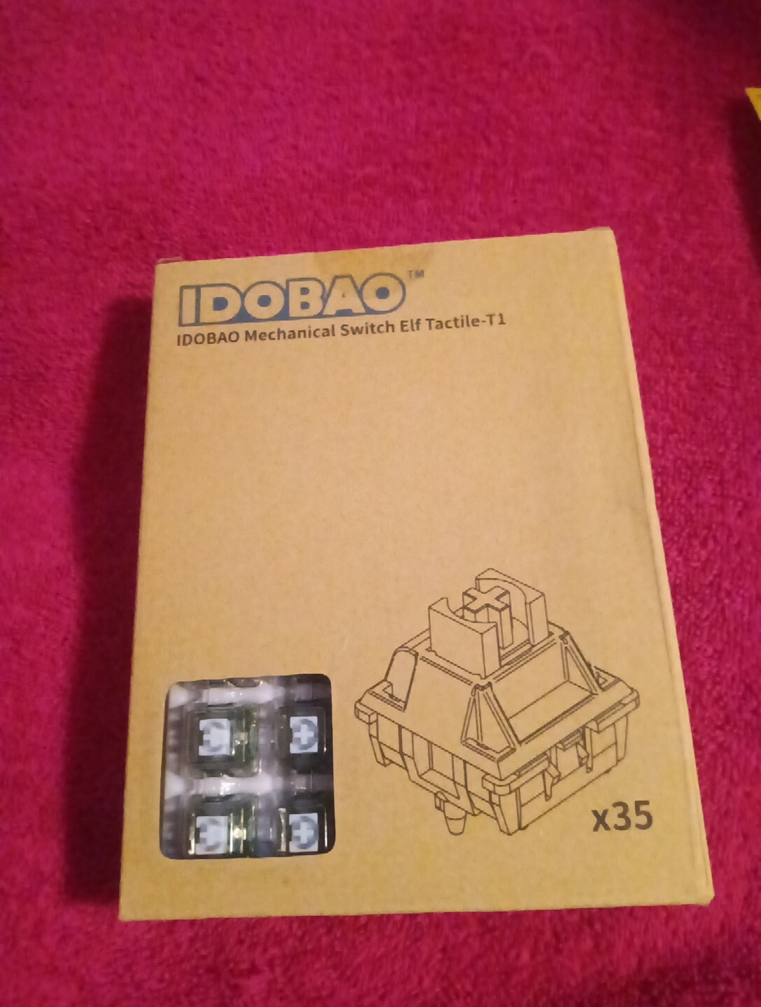 IDOBAO Mechanical T1 Tactile Keyboard Switches, 35 Pieces