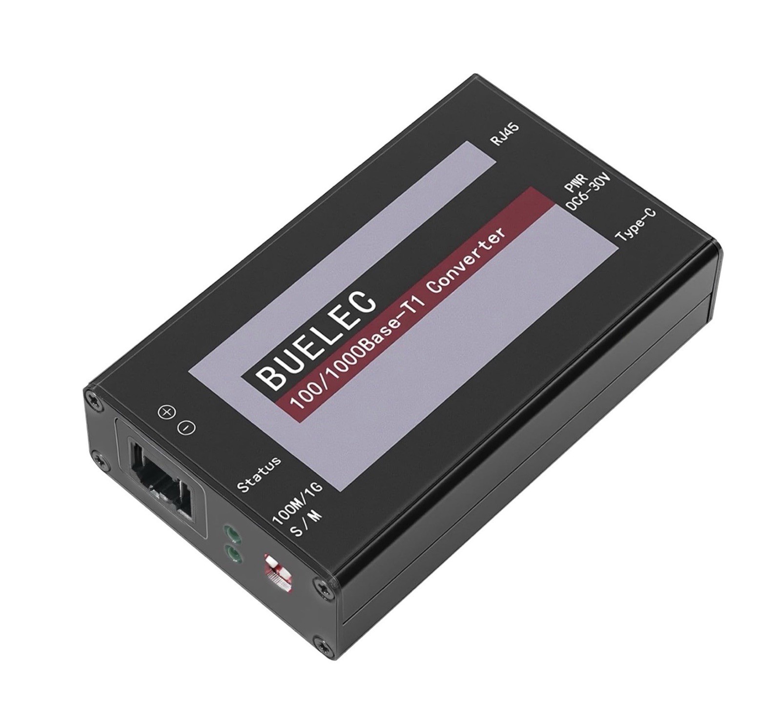 BUELEC 100/1000Base-T1-TX-TE Automotive Ethernet Media Converter New