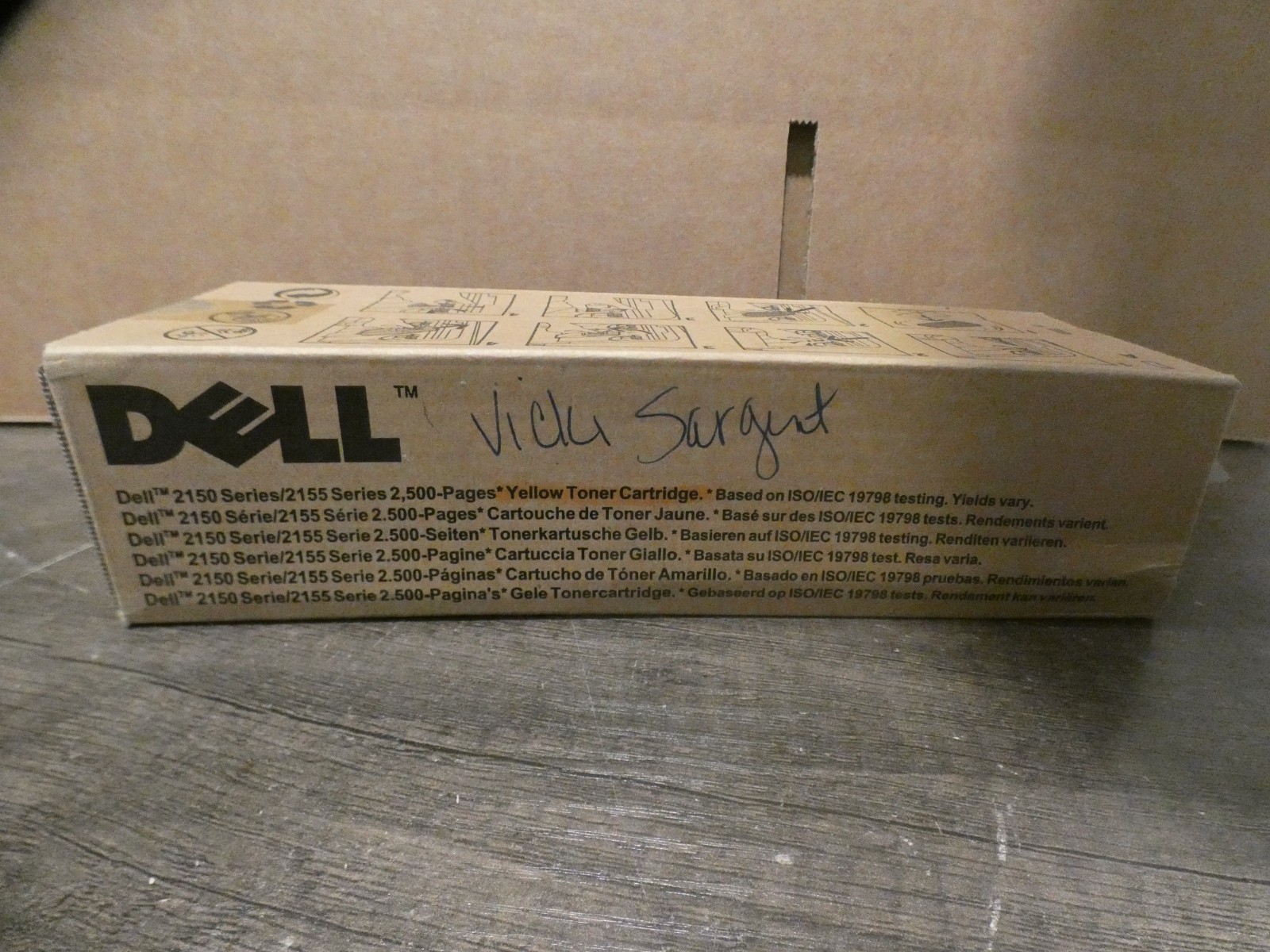 Dell NPDXG Yellow Toner Cartridge for 2150/2155 Series Printers 2500 Yield New
