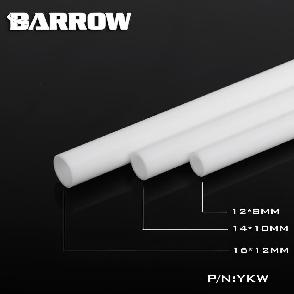 Barrow Acrylic White Rigid Tube Set 16/12mm 500mm 4pcs YKW16-12 