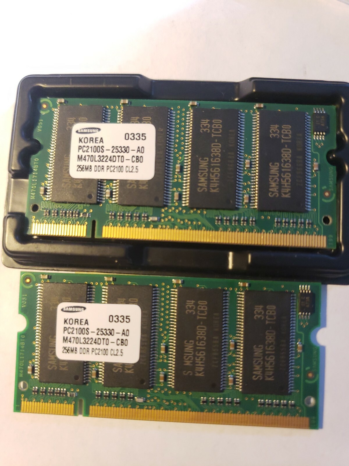Samsung 256 MB PC2100 DDR-226 266MHz Laptop Memory Ram M470L3224DT0-CB0