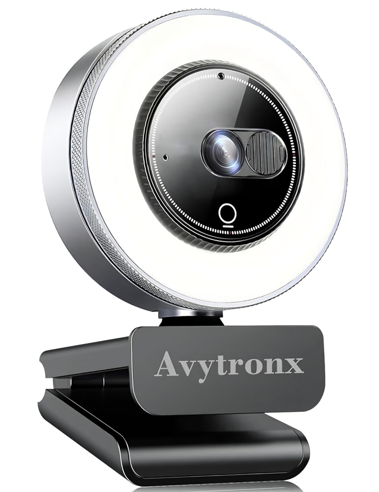 Avytronx I930 2K Quad HD USB 2.0 Webcam Ring Light HDR Privacy Cover Mic