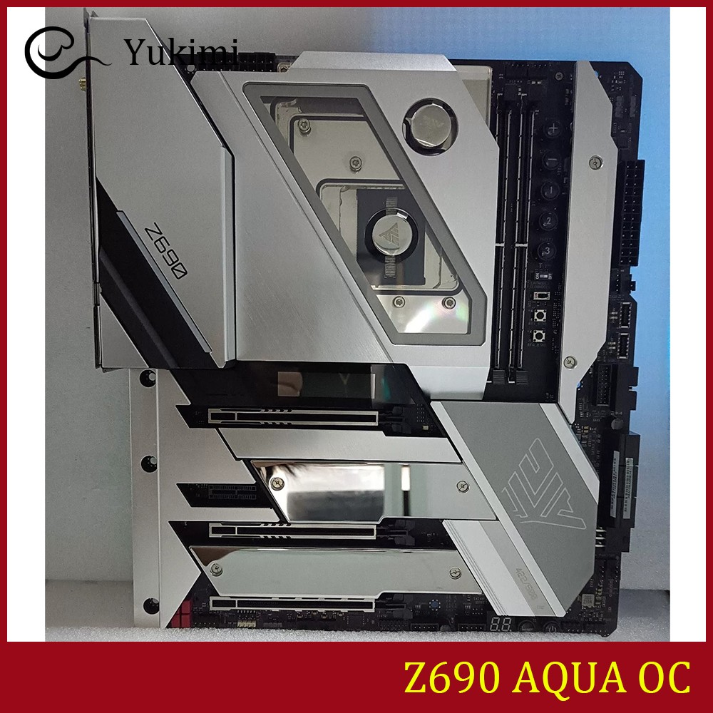 FOR ASROCK Z690 AQUA OC DDR5*2 128GB LGA1700  HDMI DisplayPort Ｍotherboard Test