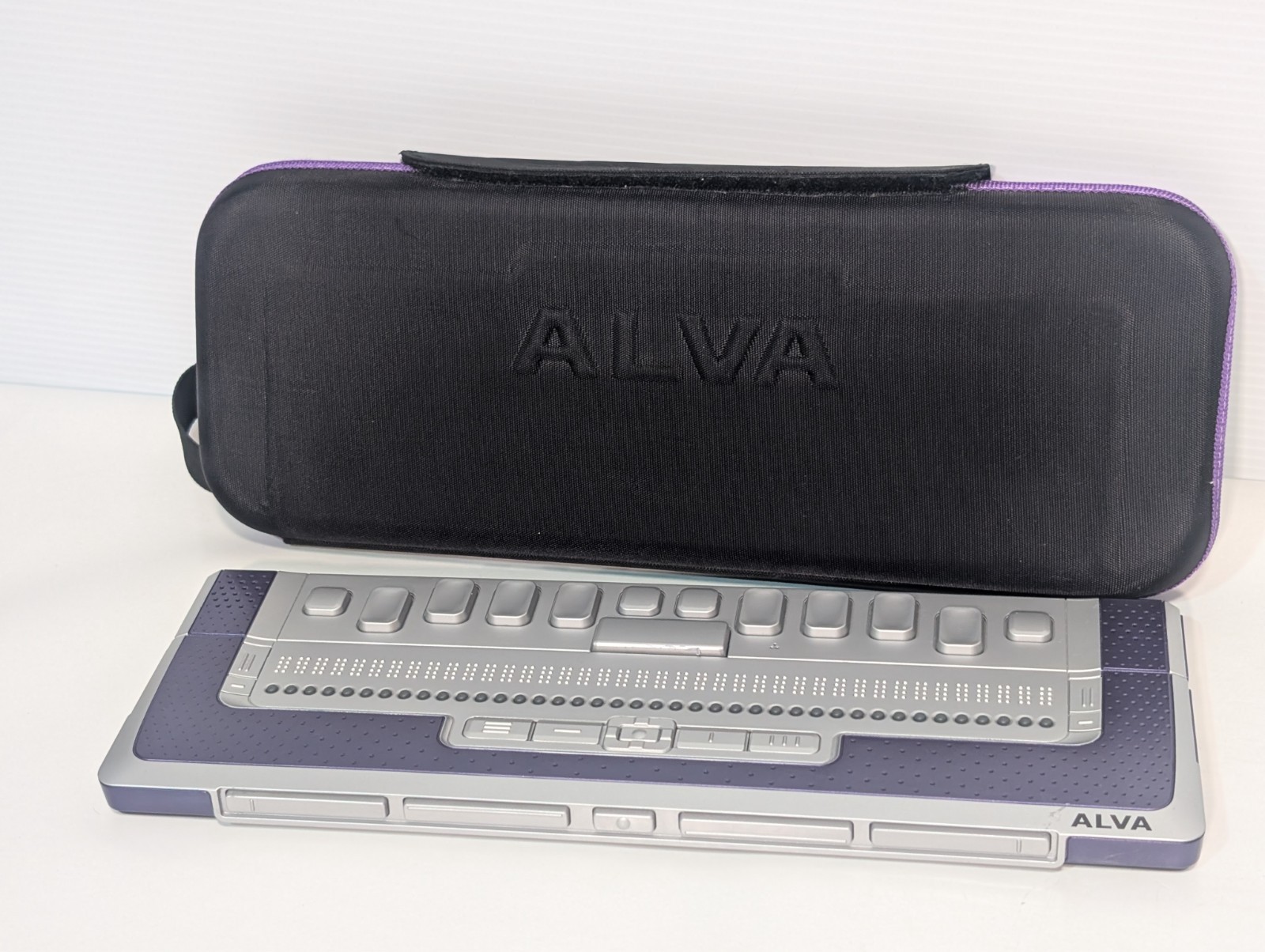Optelec ALVA BC640 Braille Display with Case but no power adapter, as shown